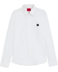 BOSS - Boss Slim Fit Logo Shirt - Lyst