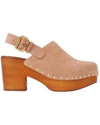 Chloé - Chloé Jeannette Wedge Clogs - Lyst