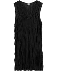 TOTEME - Totême Crinkled Knitted Tank Top - Lyst