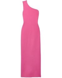 Adam Lippes - One-Shoulder Draped Recycled Knitted Maxi Dress - Lyst