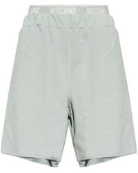 Moschino - Logo Waist Bermuda Shorts - Lyst