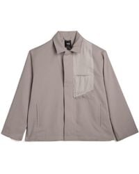 Y-3 - Utility Bluson Frayed-Patchwork Lightweight Jacket - Lyst