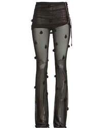 Jacquemus - Stretchy Mesh Flared Pants - Lyst