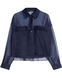Weekend by Maxmara - Colomba Sheer Layered Shirt - Lyst