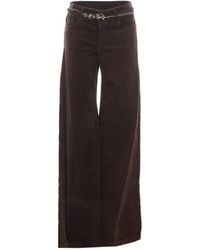 Liu Jo - Velvet Flare Pants - Lyst