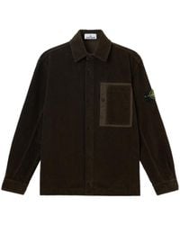 Stone Island - Corduroy Patch-Pocket Overshirt - Lyst