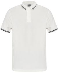 Emporio Armani - Striped Edge Polo Shirt - Lyst