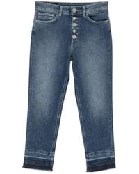 Dondup - Button-Fly Frayed Jeans - Lyst