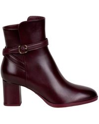 Santoni - Buckle-Strap Leather Ankle Boots - Lyst