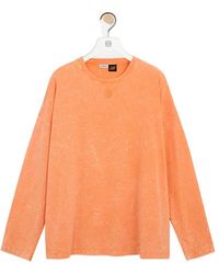 Loewe - Cotton Long-Sleeved T-Shirt - Lyst