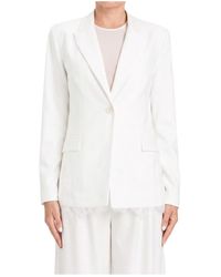 Twinset - Single-Breasted Long-Sleeved Suit Jacket - Lyst