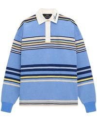Amiri - Striped Long Sleeve Polo Shirt - Lyst