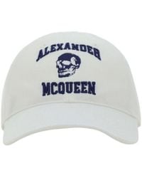 McQueen - Logo Embroidered Baseball Cap - Lyst