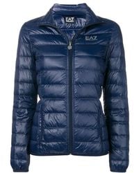 EA7 - Logo Down Jacket - Lyst