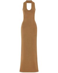 KHAITE - Mahi Knitted Backless Dress - Lyst