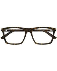 Gucci - Eyewear Rectangular Glasses And Frames - Lyst