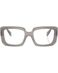 Prada - Eyewear Rectangular Frame Glasses - Lyst
