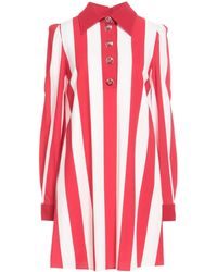 Dolce & Gabbana - Two-Tone Striped Long-Sleeve Shirt Dress - Lyst