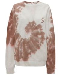 JW Anderson - Jw Anderson Tie-Dyed Crewneck Sweatshirt - Lyst