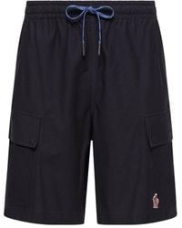 Moncler - Cotton Gabardine Cargo Shorts - Lyst