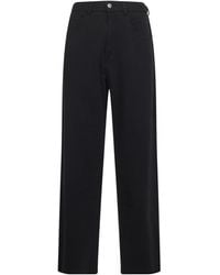 MM6 by Maison Margiela - Raw-Cut Frayed Wide-Leg Trousers - Lyst