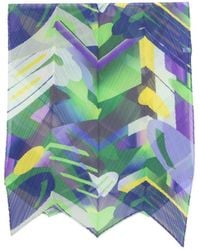 Pleats Please Issey Miyake - Pleats Please Abstract-Print Scarf - Lyst