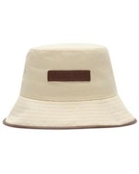 Burberry - Logo Gabardine Bucket Hat - Lyst