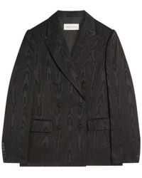 Dries Van Noten - Barrysta Double Breasted Moiré Blazer - Lyst