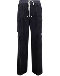 Rick Owens - Bella Zip-Fly Drawstring Cargo Trousers - Lyst