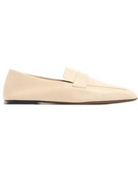 The Row - Square Leather Loafers - Lyst