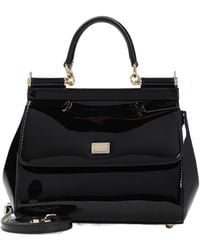 Dolce & Gabbana - Logo Plaque Medium Sicily Handbag - Lyst