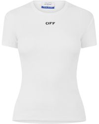 Off-White c/o Virgil Abloh - Stamp Rib Baby Tee - Lyst