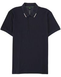BOSS - Boss Button Detailed Short-Sleeved Polo Shirt - Lyst