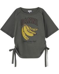 Ganni - Banana" T-Shirt - Lyst