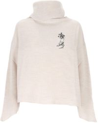 Vivienne Westwood - Embroidered-Detail Turtleneck Sweater - Lyst