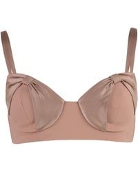 Elisabetta Franchi - Satin Bows Crêpe Top - Lyst
