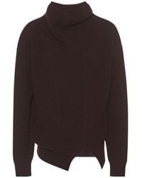 The Row - High-Neck Ribbed Wool Pullover - Lyst