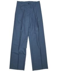 Acne Studios - Pleated Wide Leg Pants - Lyst