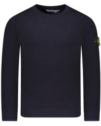 Stone Island - Compass Patch Crewneck Jumper - Lyst