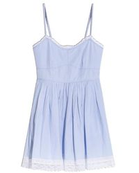 LoveShackFancy - Harrisine Lace-Trimmed Striped Dress - Lyst