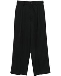 Ssstein - Pleated Wide-Leg Trousers - Lyst