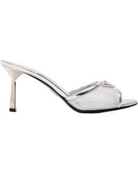 Prada - Mule Heeled Sandals - Lyst