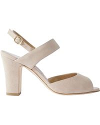 Manolo Blahnik - Round Toe High Heel Sandals - Lyst