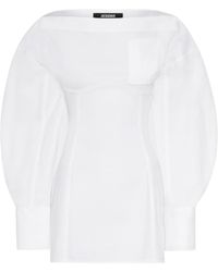 Jacquemus - Chemise Off-Shoulder Mini Dress - Lyst