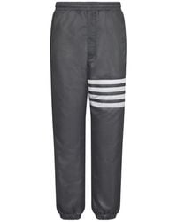 Thom Browne - Four-Bar Stripe-Detail Track Trousers - Lyst