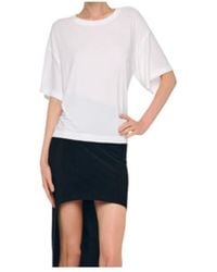 Norma Kamali - Boxy Crew-Neck T-Shirt - Lyst