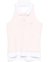 T By Alexander Wang - Alexander Wang Logo-Embroidered Halter Layered Top - Lyst
