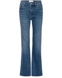 FRAME - Faded-Effect Flared-Leg Jeans - Lyst