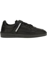 DSquared² - Leather Strap Sneakers - Lyst
