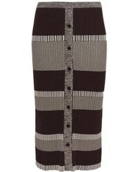 Proenza Schouler - Striped Midi Skirt - Lyst